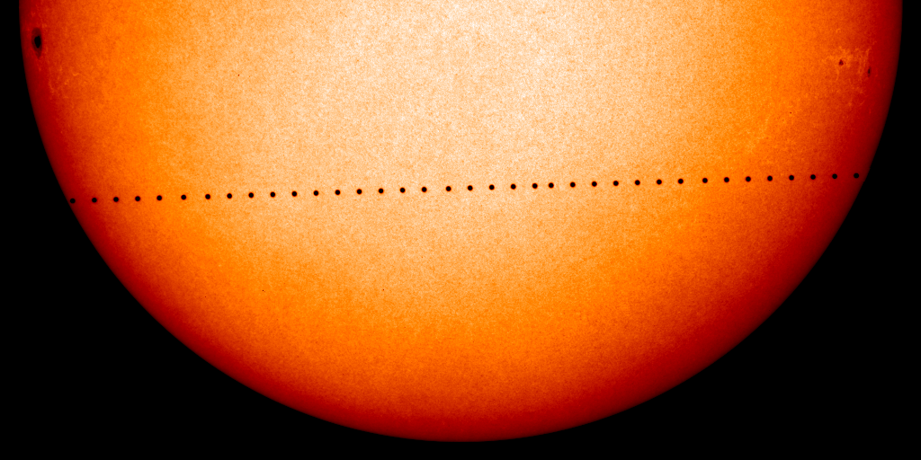 Tránsito de Mercurio. Imagen NASA.