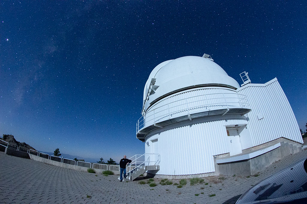 La cúpula del telescopio de 1,23m de Calar Alto